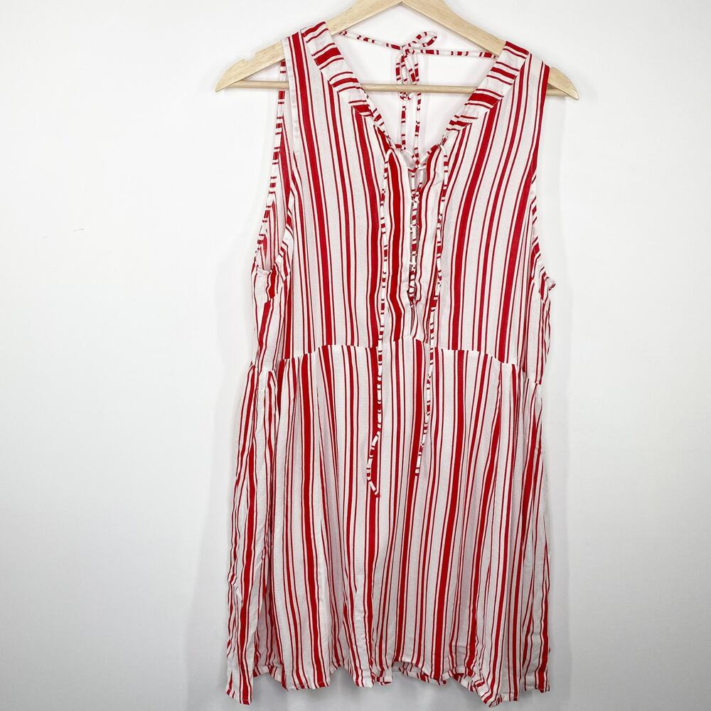 Auguste The Label Womens Mini Dress Riviera Poolside Crimson Red Size 4 Summer‎